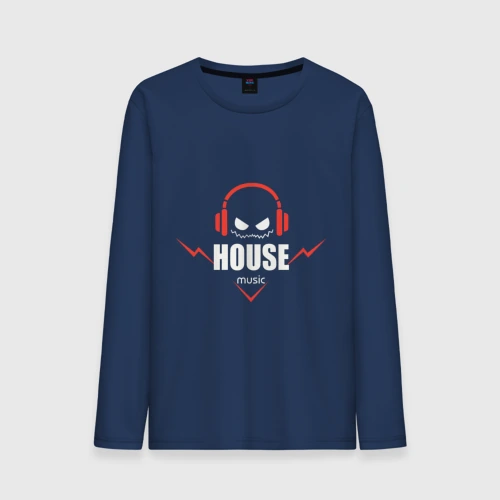 Мужской лонгслив хлопок House Music
