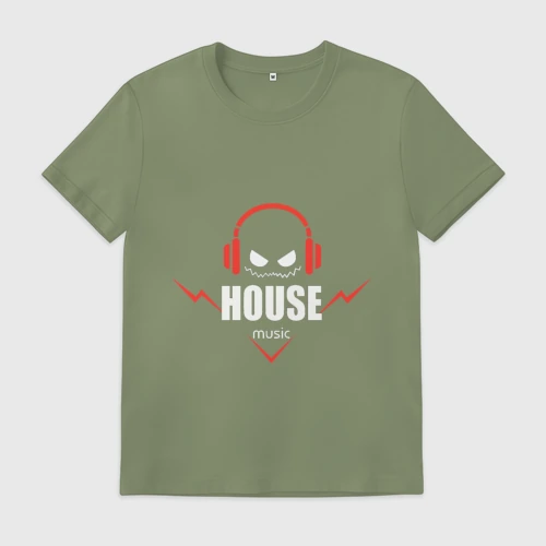 Мужская футболка хлопок House Music