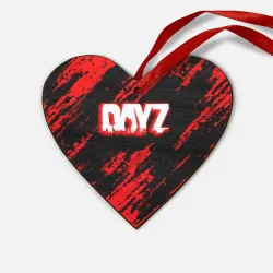 Деревянная игрушка Сердце Dayz штрихи красок