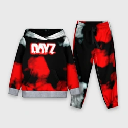 Детский костюм с толстовкой 3D Dayz дым текстура