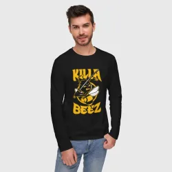 Мужской лонгслив хлопок Killa beez - фото 2