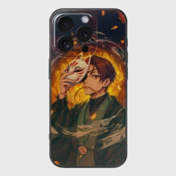 Чехол для iPhone 16 Pro силиконовый с защитой камеры Хаято Суо - Ветролом