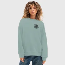 Женский свитшот oversize без начеса хлопок Тогамэ арт - Ветролом - фото 2