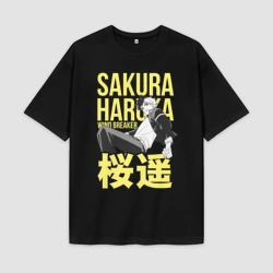 Мужская футболка Oversize хлопок premium Haruka Sakura - Ветролом