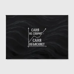 Холст прямоугольный Саня не спорит Саня объясняет - фото 2