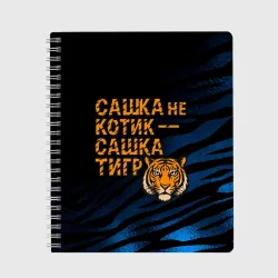 Тетрадь Сашка не котик Сашка тигр