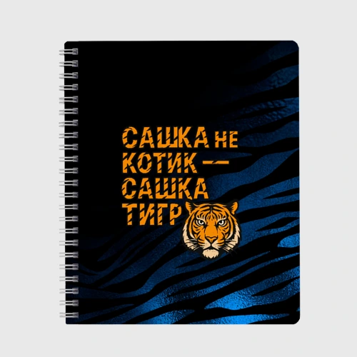Тетрадь Сашка не котик Сашка тигр