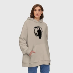 Худи SuperOversize хлопок Тукан в круге - фото 2