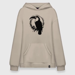 Худи SuperOversize хлопок Тукан в круге