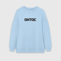 Женский свитшот oversize без начеса хлопок Онтос Антон