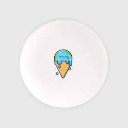 Тарелка Earth cream