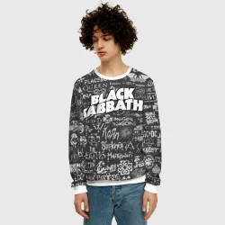 Мужской свитшот 3D Black Sabbath pattern - фото 2