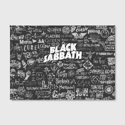 Холст прямоугольный Black Sabbath pattern - фото 2