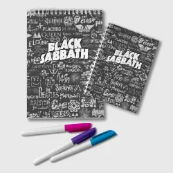 Блокнот Black Sabbath pattern
