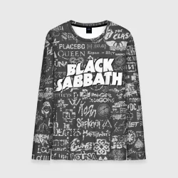 Мужской лонгслив 3D Black Sabbath pattern