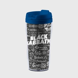 Термокружка-непроливайка Black Sabbath pattern