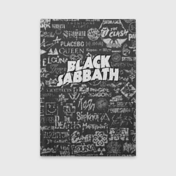 Обложка для автодокументов Black Sabbath pattern