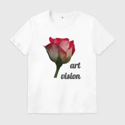 Мужская футболка хлопок Art vision роза в стиле low poly