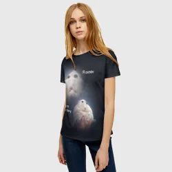 Женская футболка 3D Я силён но я заплачу - фото 2
