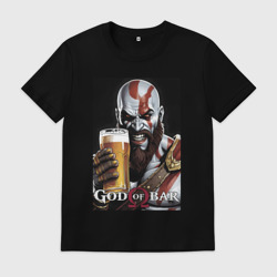 Мужская футболка хлопок Kratos - god of bar