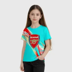 Детская футболка 3D Arsenal stripes - фото 2