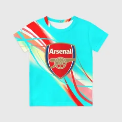 Детская футболка 3D Arsenal stripes