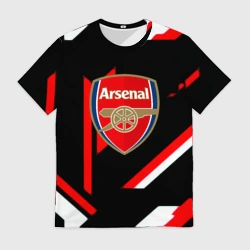 Мужская футболка 3D Arsenal geometry steel