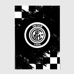 Постер Inter клетка краски