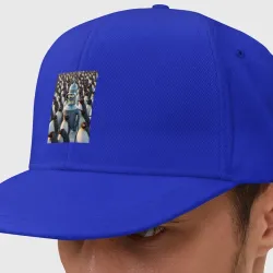 Кепка снепбек с прямым козырьком Bender bending robot among the penguins