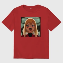 Женская футболка хлопок Oversize Аниме афтер хаус