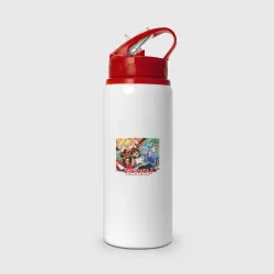 Бутылка для воды с трубочкой Konosuba together