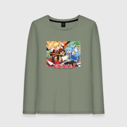 Женский лонгслив хлопок Konosuba together