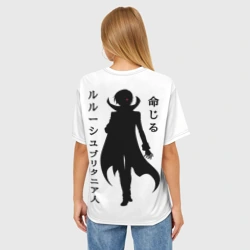 Женская футболка oversize 3D Лилуш Код Гиасс - фото 2