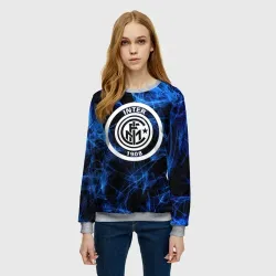 Женский свитшот 3D Inter smoke neon - фото 2