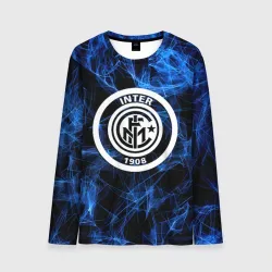 Мужской лонгслив 3D Inter smoke neon
