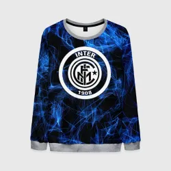 Мужской свитшот 3D Inter smoke neon