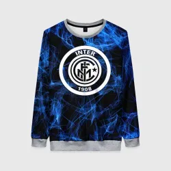 Женский свитшот 3D Inter smoke neon