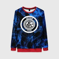 Женский свитшот 3D Inter smoke neon