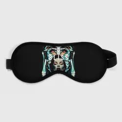 Маска для сна 3D Девушка бабочка и скелет