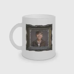Кружка матовая стеклянная j-hope Мона Лиза