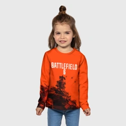 Детский лонгслив 3D Солдат и самолеты Battlefield 6 - фото 2