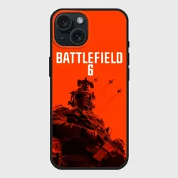 Чехол силиконовый для Apple iPhone 15 матовый Солдат и самолеты Battlefield 6