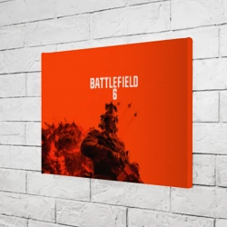 Холст прямоугольный Солдат и самолеты Battlefield 6 - фото 2