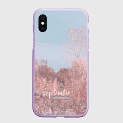 Чехол для iPhone XS Max матовый Атмосфера сентябрь