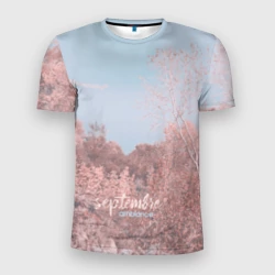 Мужская футболка 3D Slim Атмосфера сентябрь