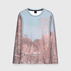 Мужской лонгслив 3D Атмосфера сентябрь