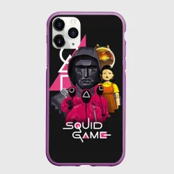 Чехол для iPhone 11 Pro матовый Squid Game арт