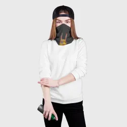 Бандана-труба 3D Умный заяц строгий стиль - фото 2