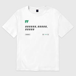 Мужская футболка хлопок Oversize Цензура Sports.ru