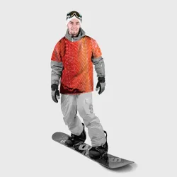 Накидка на куртку 3D Лосось филе текстура